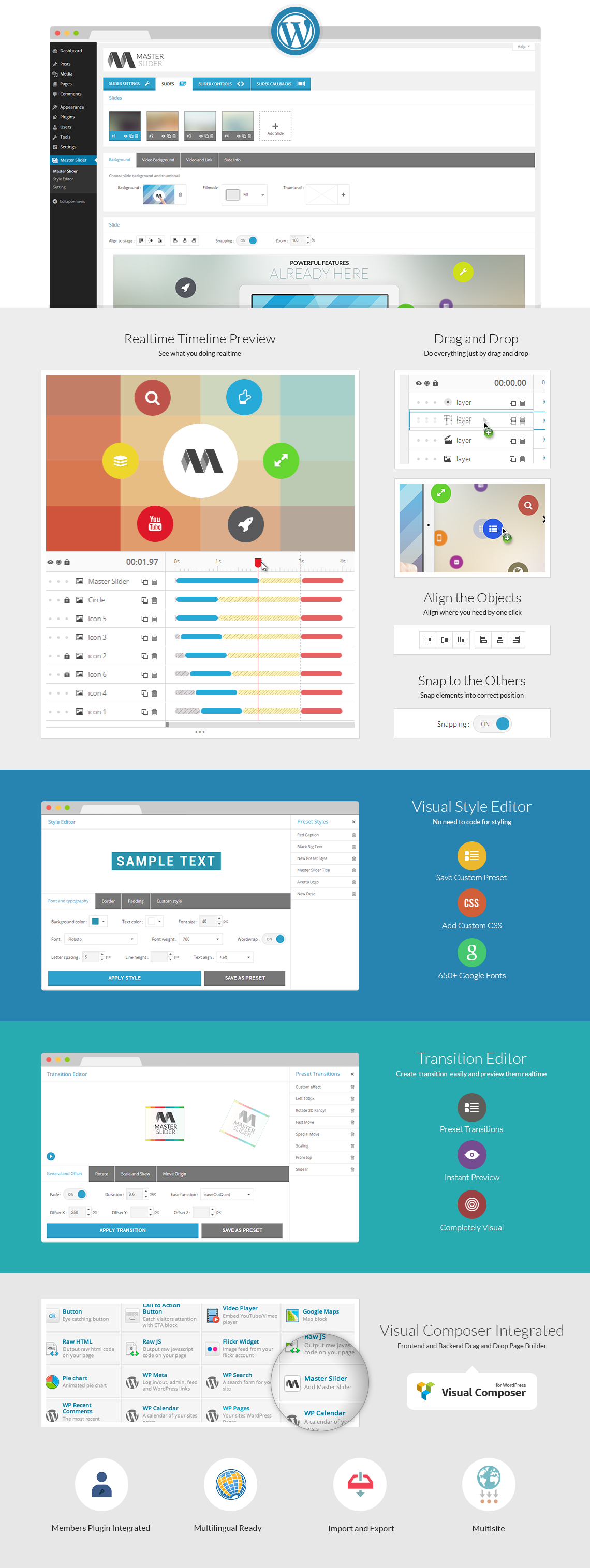 features Master Slider