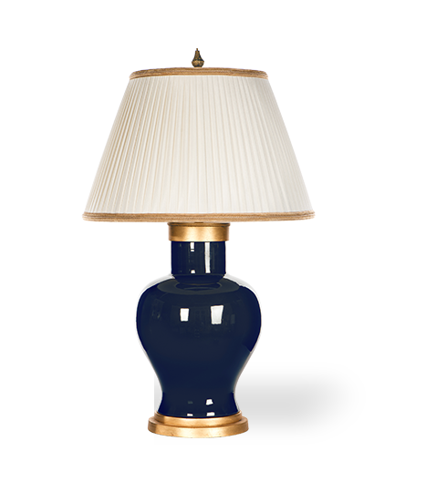 Navy blue table lamp
