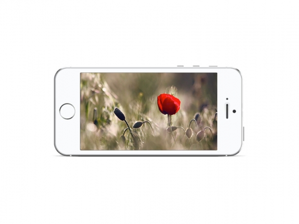 Slider in Landscape Smartphone